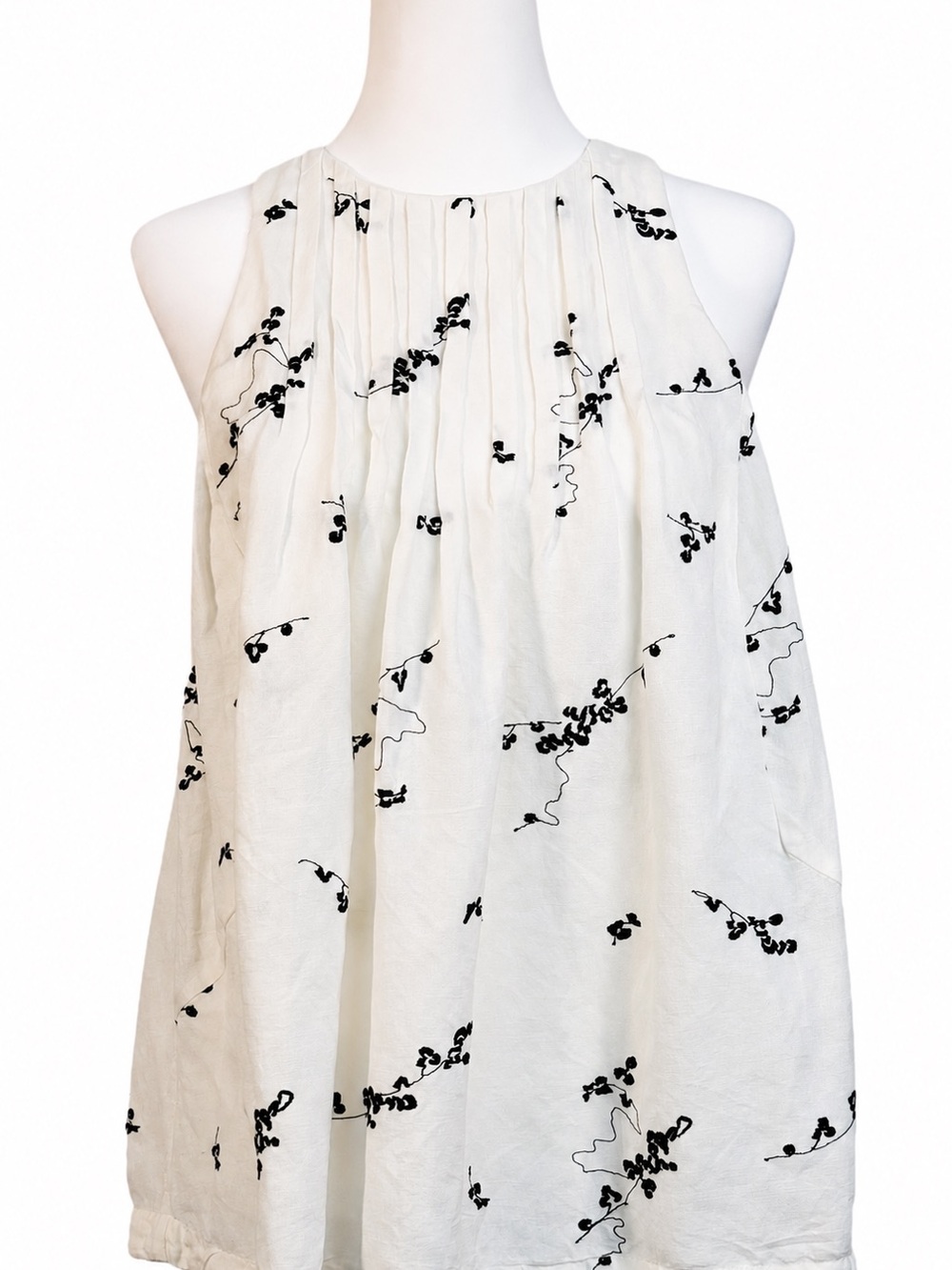 ANTHROPOLOGIE Brion Embroidered Sleeveless Top By Akemi + Kin,  Size 8